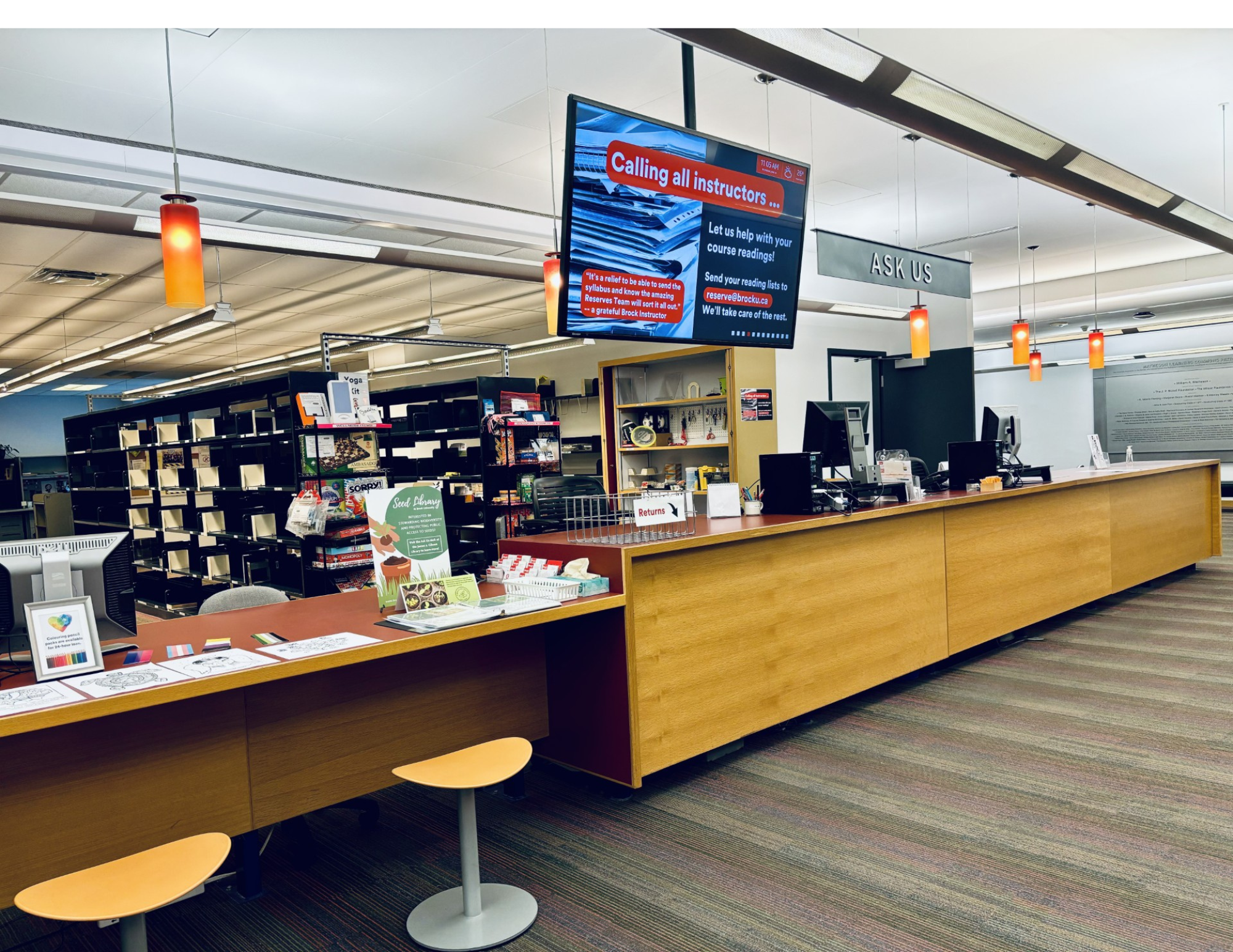 The Ask Us desk in 2024