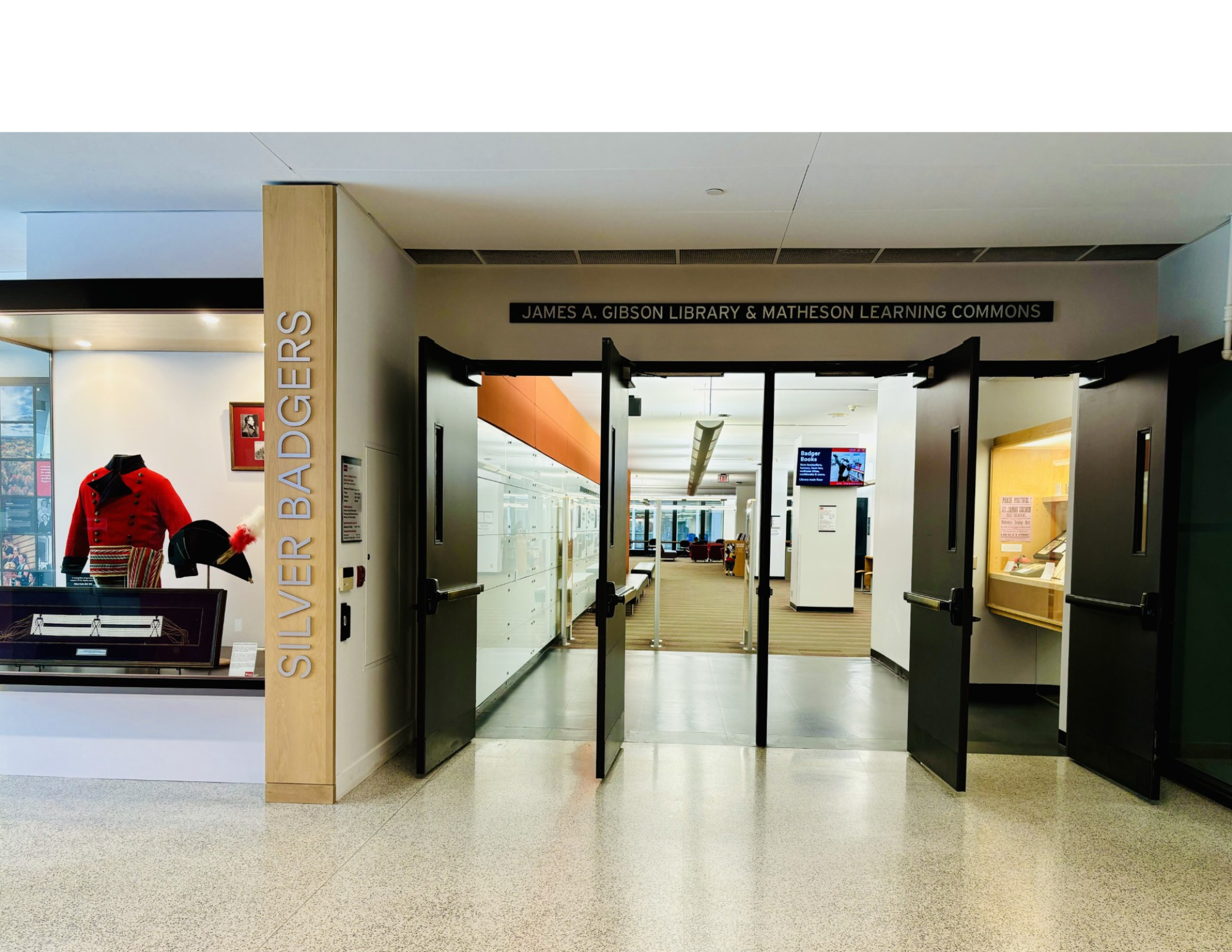 Entrance to the Library in 2024