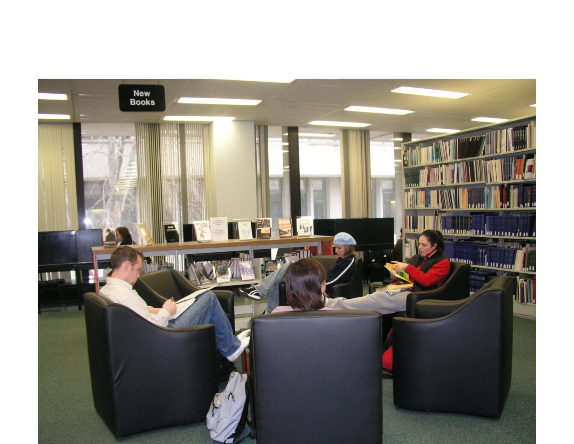 Students lounging in 2000