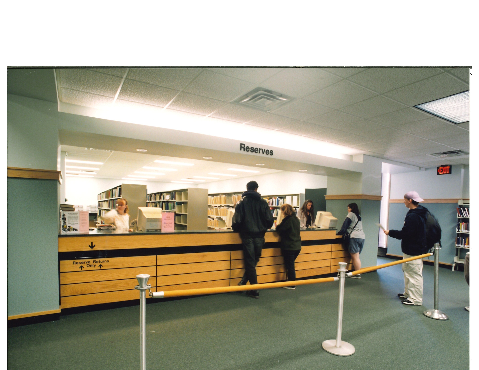 Reserves desk in 2000